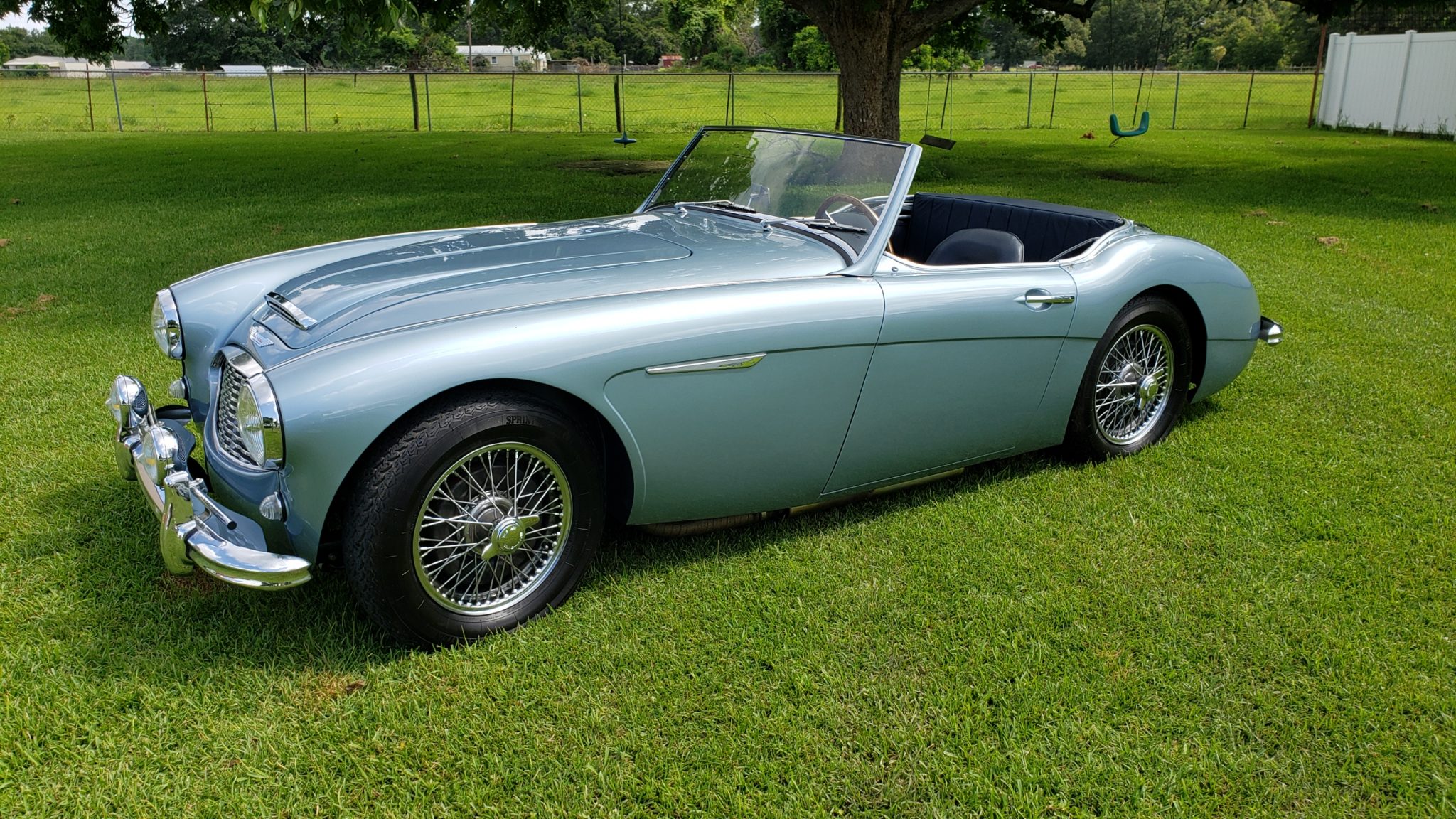 1957 austin-healey 100-6 bn4 4-seat roadster