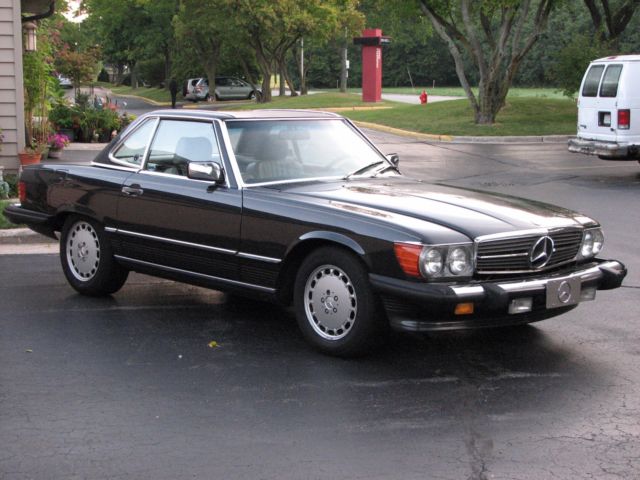 88 mercedes benz 560sl* two tops convertible*rare gunmetal grey*cool* no reserve