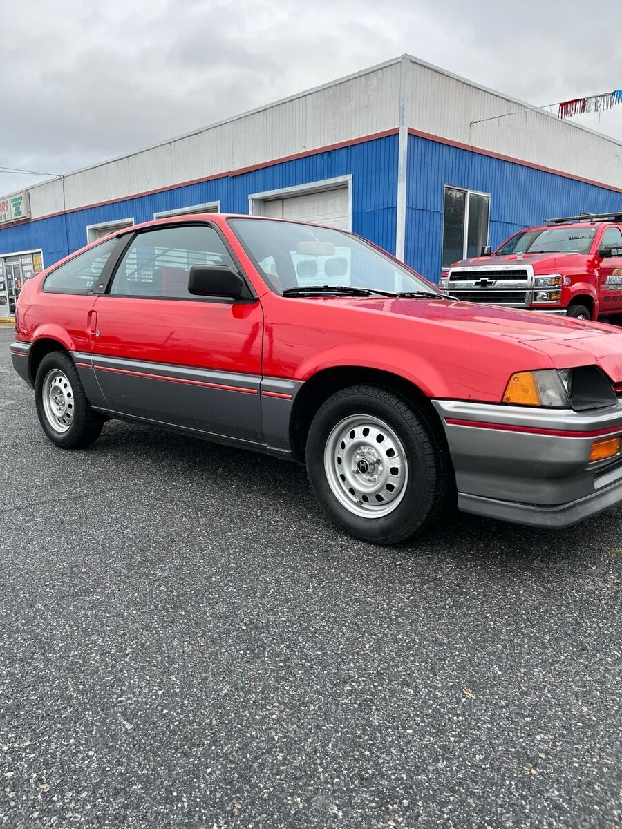 1985 honda civic red fwd manual crx hf