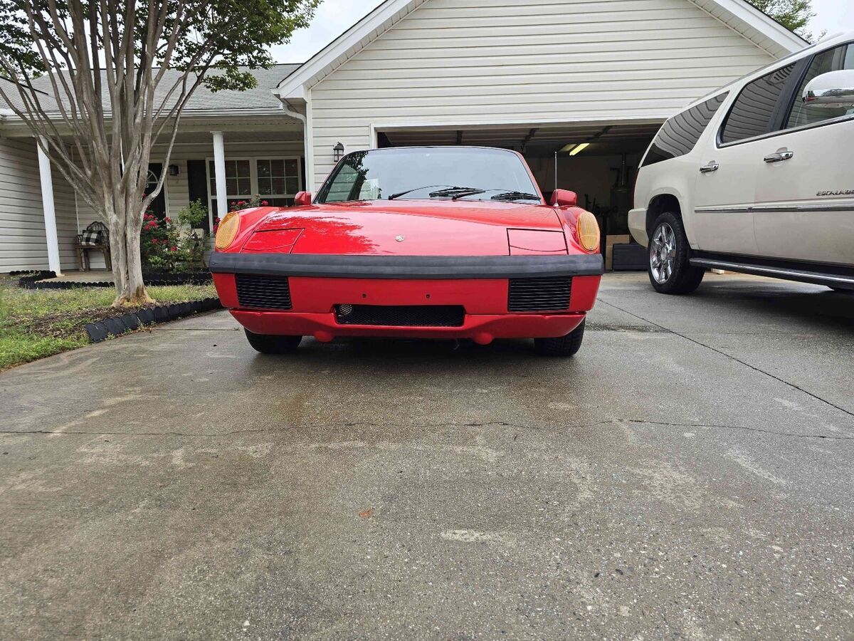 1974 porsche 914 convertible red targa top