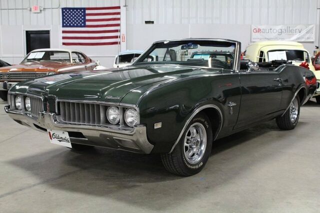 1969 oldsmobile cutlass convertible 85713 miles green convertible 350ci v8 3-spe