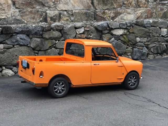 1976 classic austin mini truck -- orange -- for sale