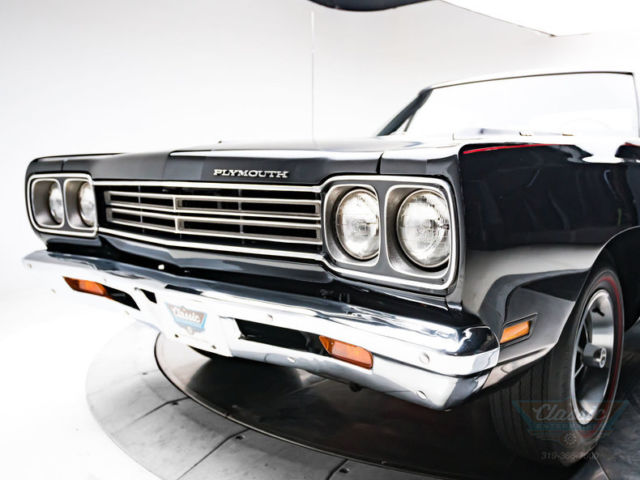 1969 plymouth road runner 383 v8 4 speed manual coupe black