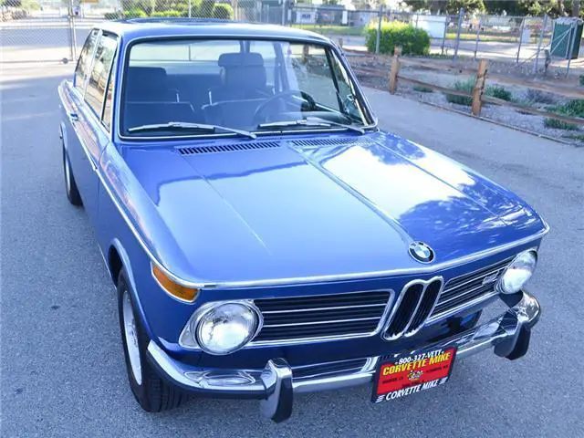 1972 blue bmw 2002 tii