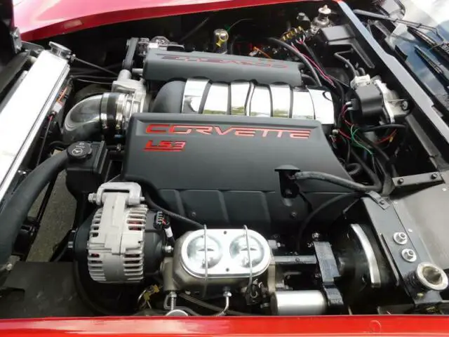 1970 chevrolet corvette 786 miles red ls3 6.2 fuel injected 5 speed