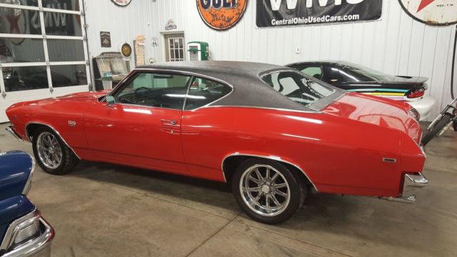 69 red malibu chevelle ss big block 396 502 auto classic show car black power 68