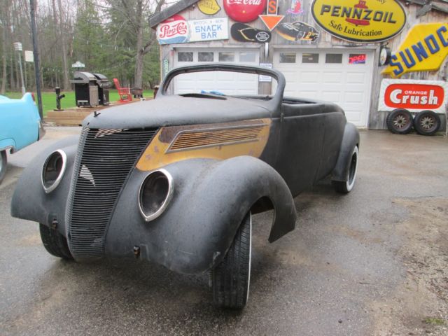 1937 ford custom roadster project car chop top ratrod body all steel