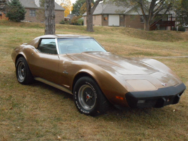 corvette 1975 stingray estate stored- bronz beauty !