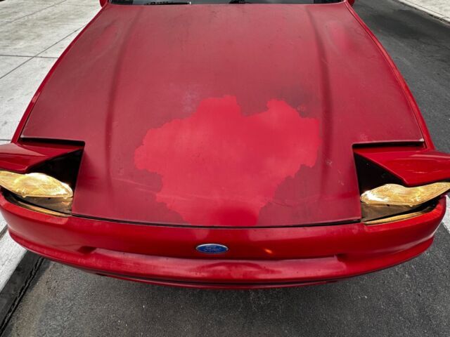1989 ford probe hatchback red fwd manual gt ultimate 1980's turbo car!