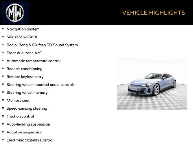 used 2023 audi e-tron gt premium plus