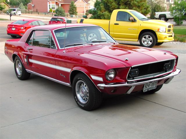 1968 ford mustang (california special) gt/cs j code 302
