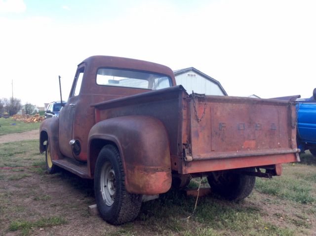 1953 ford f100 pickup truck short bed step side hot rod