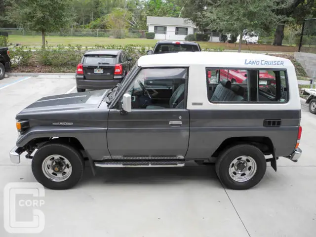 1989 toyota land cruiser bj73 3b diesel frp top / good condition solid truck