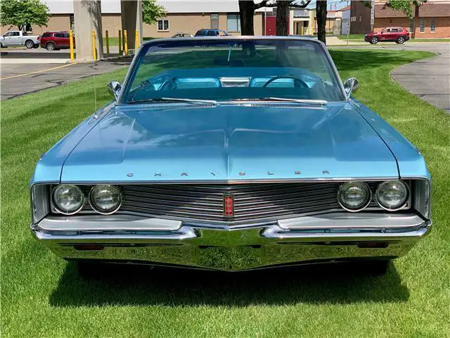 1968 chrysler newport blue blue convertible 383ci v8 automatic