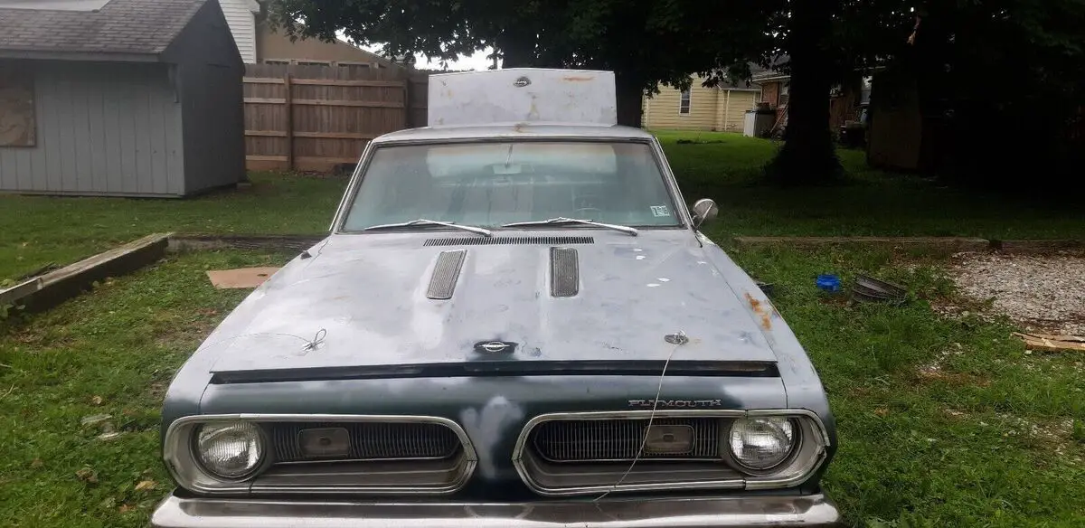 1967 plymouth barracuda coupe green chrome