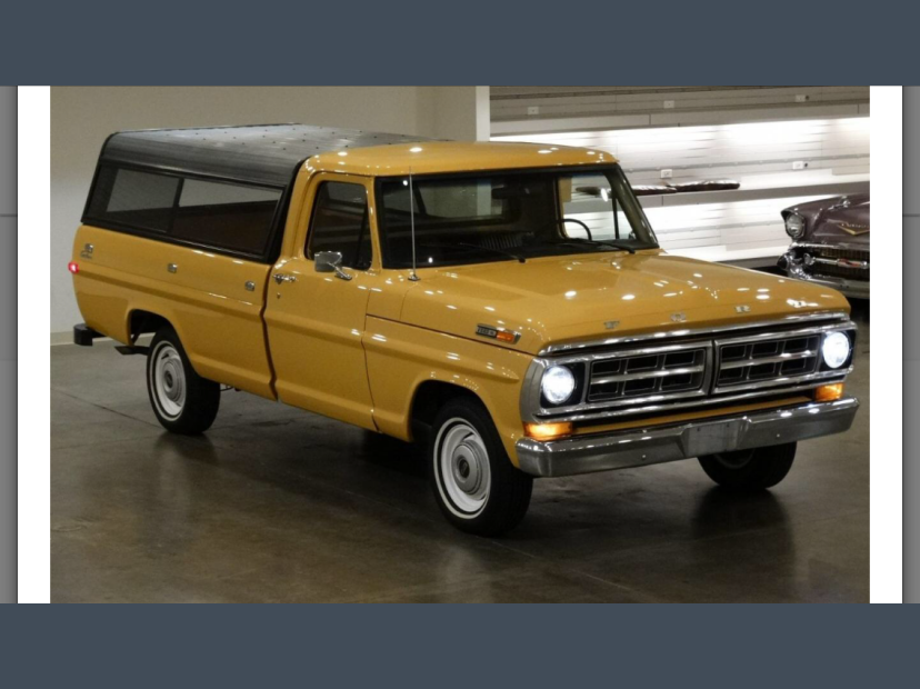 1971 ford f100 2wd regular cab