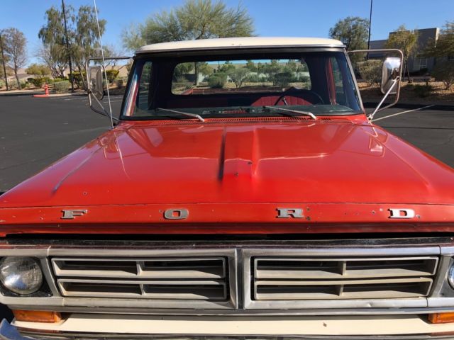 1972 ford f-250 xlt ranger camper special classic pickup truck