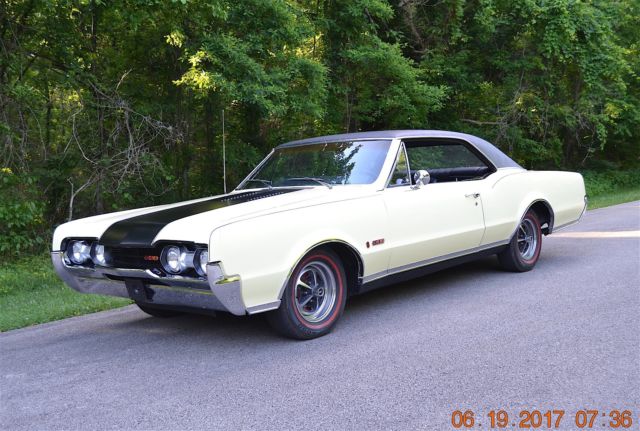 1967 cutlass 442 original 400 engine loaded solid beautiful saffron and black