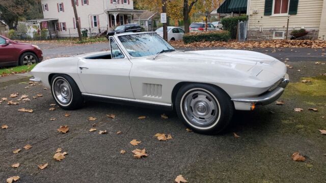 1967 chevrolet corvette convertible white rwd manual