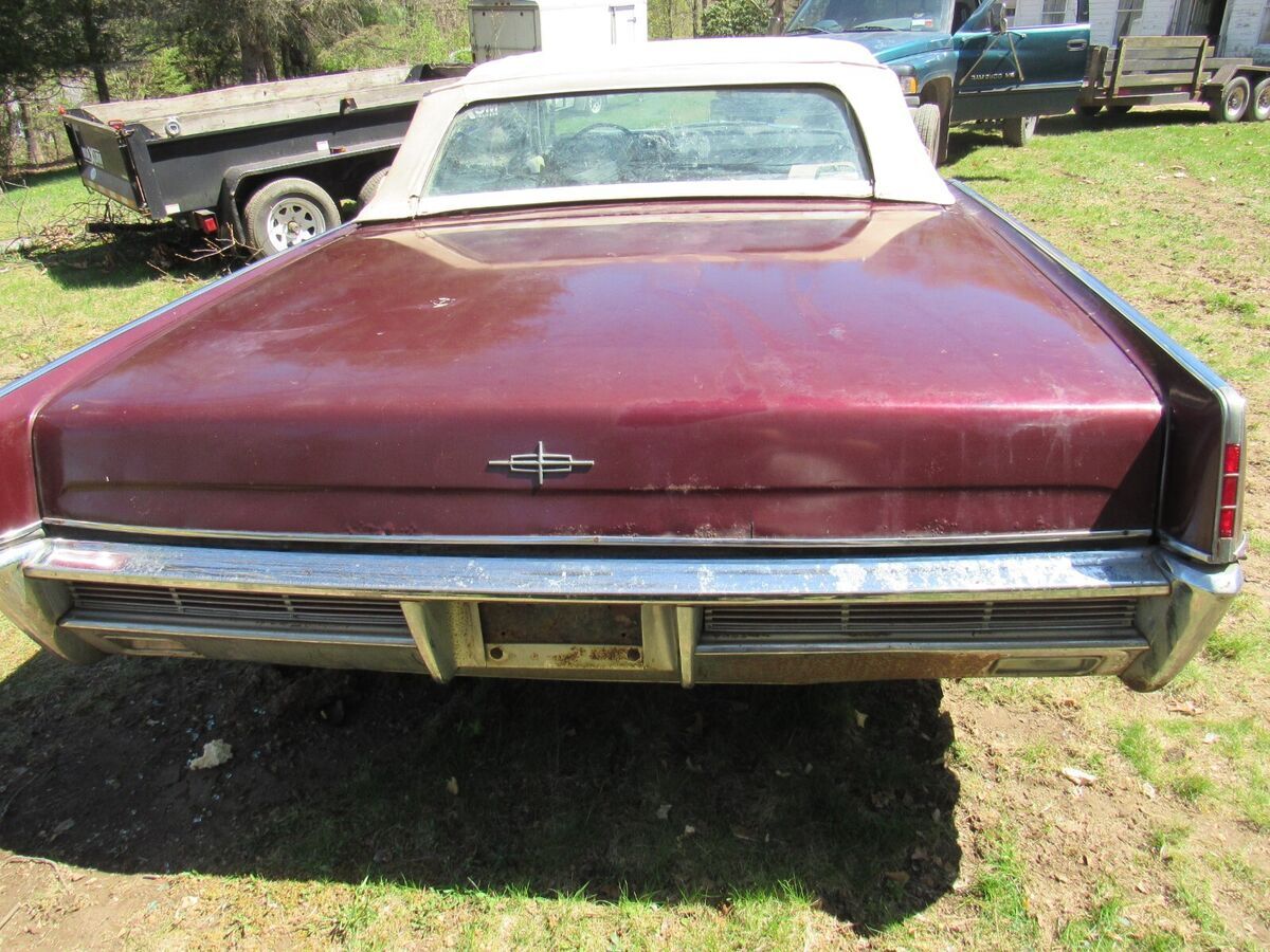 1966 lincoln continental convertible barn find garage stored since 1988