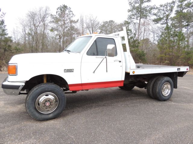 1991 ford f-350 truck 7.3 liter diesel flatbed 4x4 in mississippi no reserve