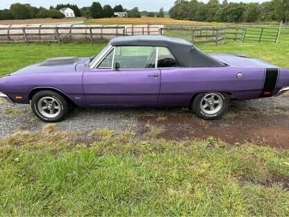 1969 dodge dart purple rwd automatic gt convertible