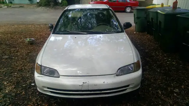 glorious 1994 honda civic go-mobile sedan w/battle damage automatic 4-door white