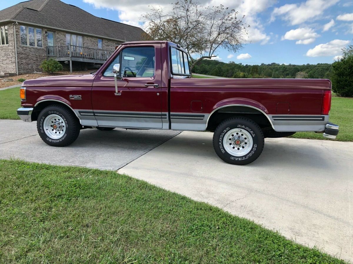 1991 ford f150 xlt lariat 2 wheel drive short bed 66k act mile truck rust free