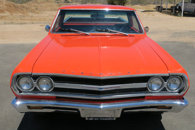 1965 el camino 283 built in fremont california, black and yellow plate !!!!!!!!!