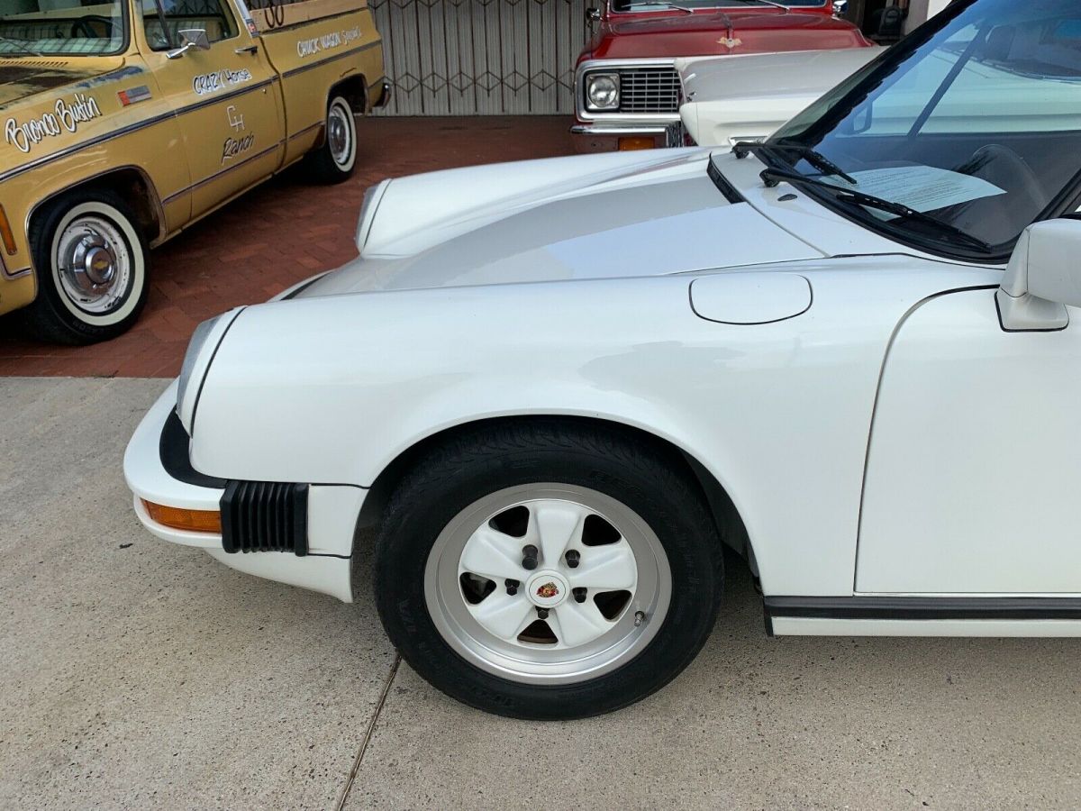 1987 porsche 911 carrera cabriolet--original window sticker 5 speed