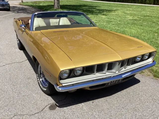 1971 plymouth barracuda convertible brown rwd automatic base