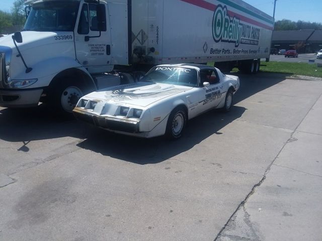 1981 pontiac firebird trans am daytona 500 pace car signed by richard petty