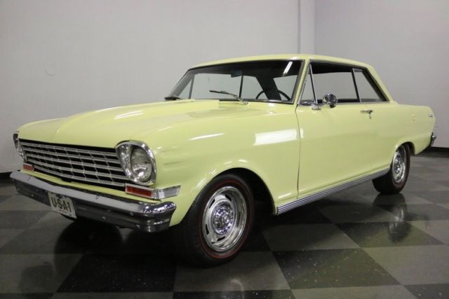 1963 chevrolet nova 10712 miles lemonwood yellow 350 v8 3 speed automatic