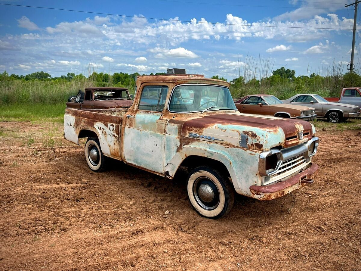 1960 ford f100 big back window shortbed!