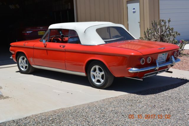 1962 chevrolet corvair monza convertible red awesome car 140 engine