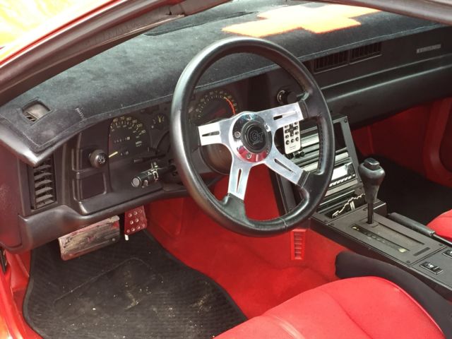 1989 chevrolet camaro convertable red