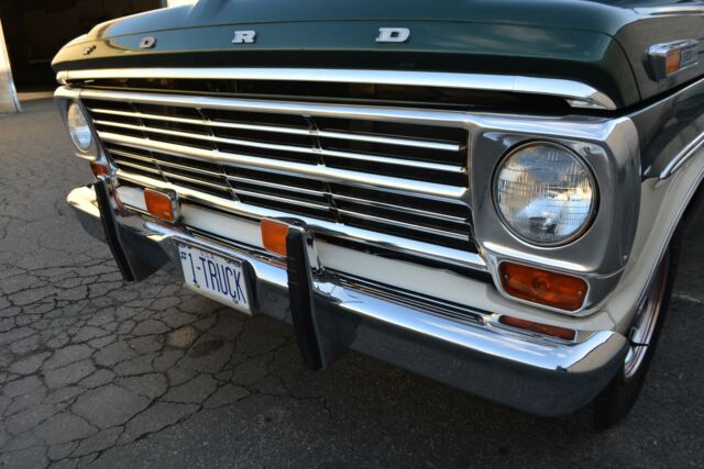 1968 ford f100 custom cab 122,201 miles green and white truck 360 cid v8 manual