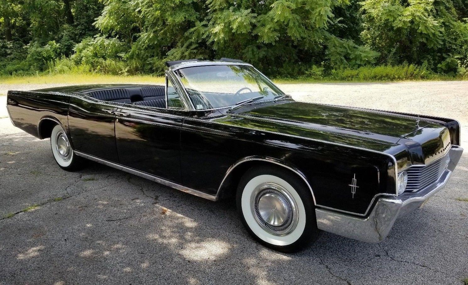 1966 lincoln continental convertible black/black/black