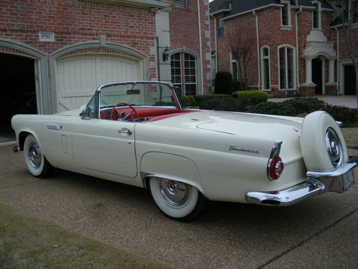 1956 thunderbird, 75k original miles, repainted in its original colonial white