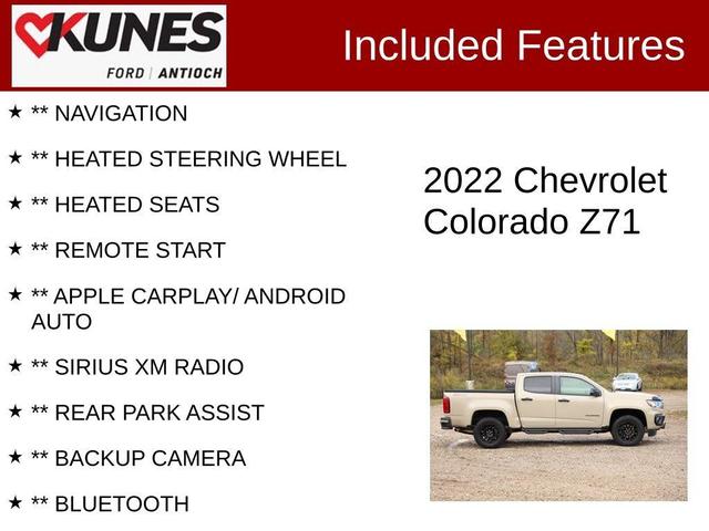 2022 chevrolet colorado z71