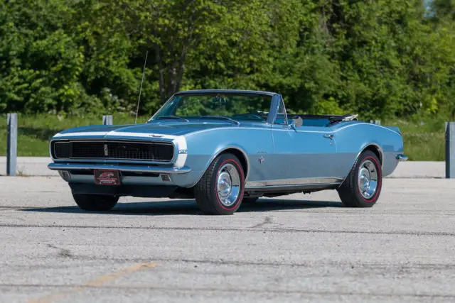 1967 chevrolet camaro rs convertible correct nantucket blue