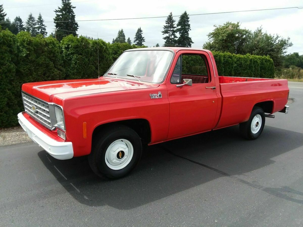 1976 chevy c10 pickup long bed lwb 350 v8 survivor low 34,417 miles no reserve