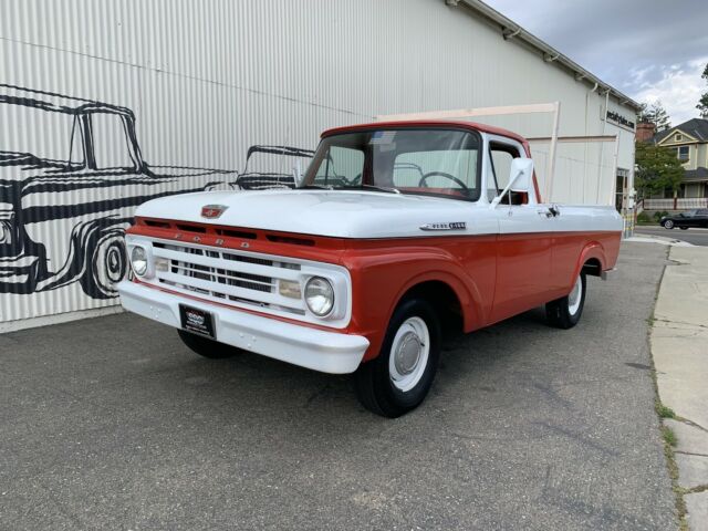 1962 ford f100 4753 miles red/white pick-up