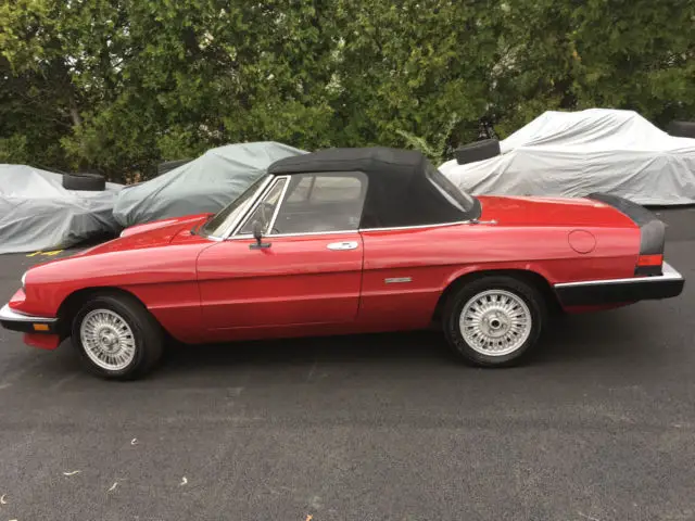 alfa romeo spider 1987, 41.7k miles! fresh paint brand new interior and soft top