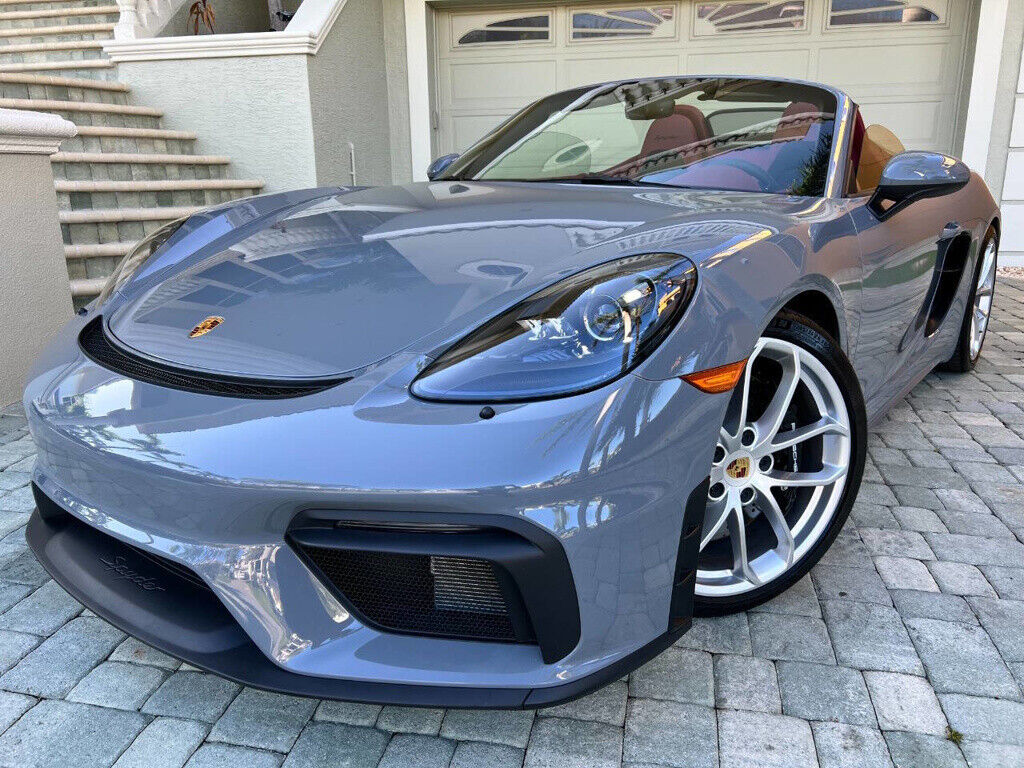 2023 porsche boxster spyder convertible - 6-spd - 12k low miles - rare find!