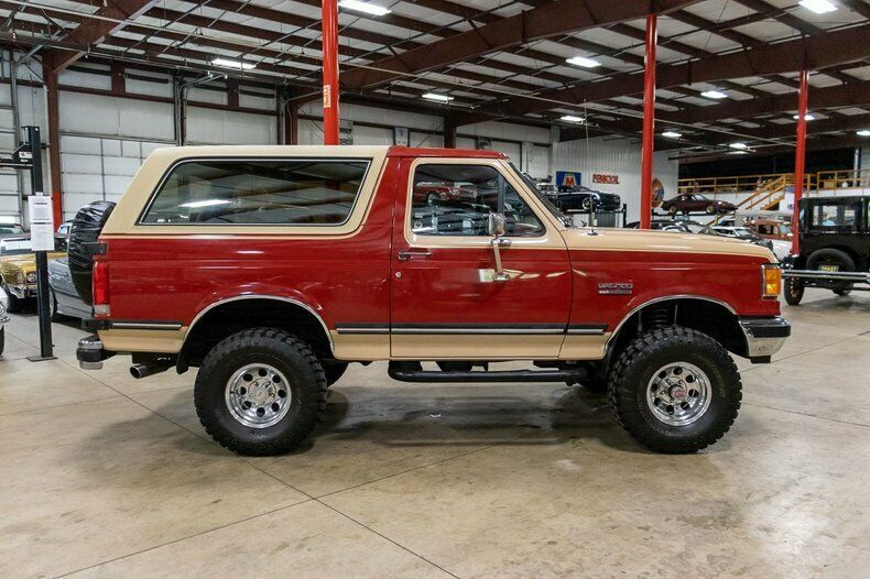 1990 ford bronco xlt 24874 miles burgundy suv 5.8l v8 4-speed automatic