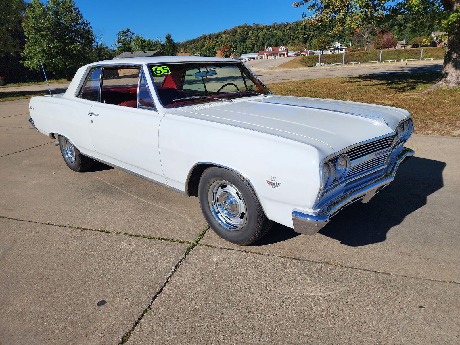 1965 chevrolet malibu ss white 327 ci v8 engine 99999 miles