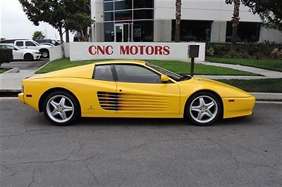 1992 ferrari 512tr 512 tr testarossa collector grade / 894 miles / fresh major