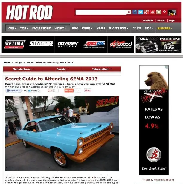 1967 ford fairlane sema show car