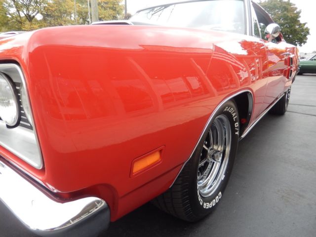 1969 dodge coronet r/t rallye red 440 auto ramcharger hood
